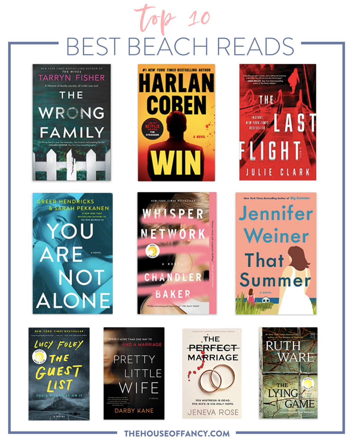 Top 10 Best Beach Reads for the Summer featured by top Houston lifestyle blogger, House of Fancy