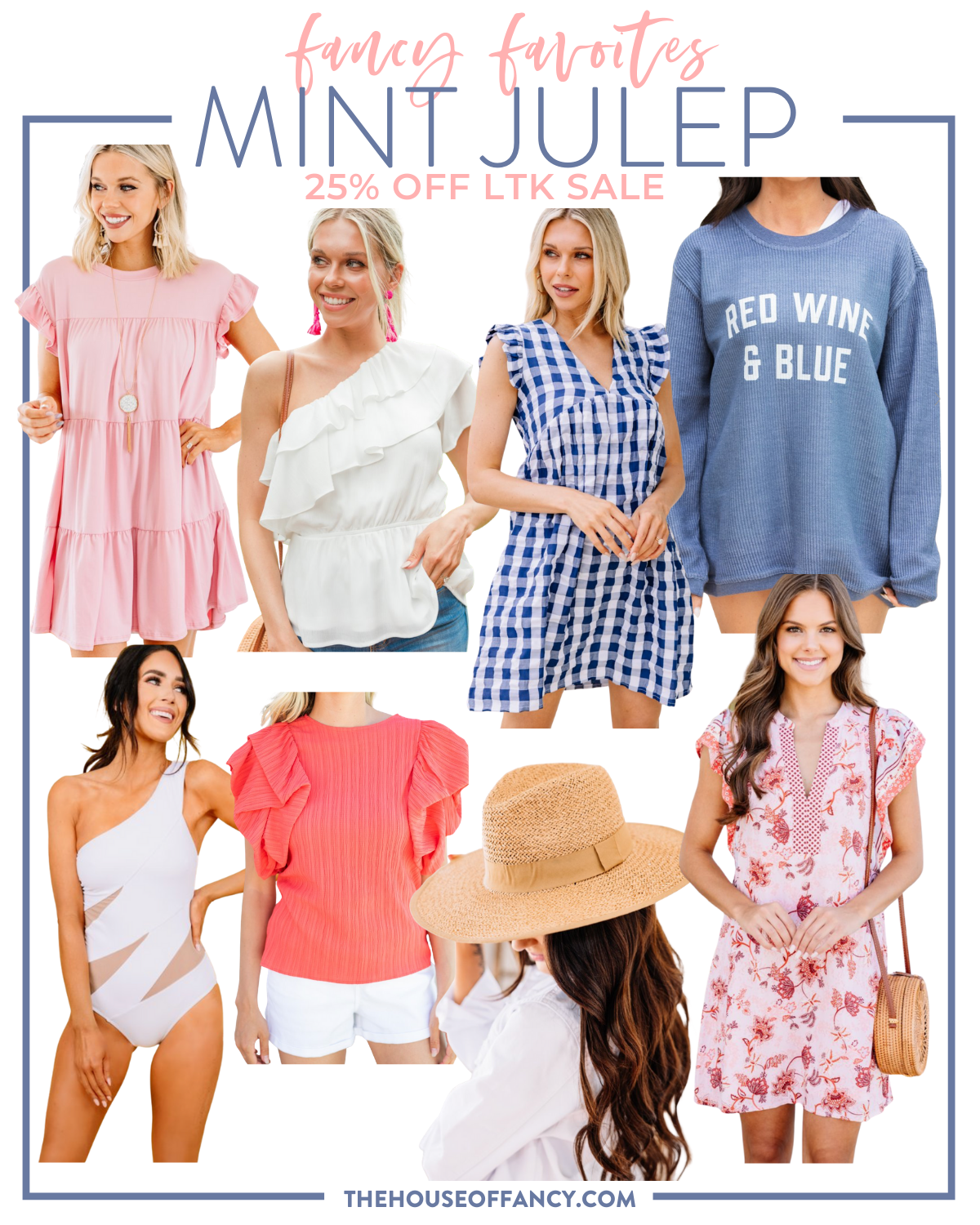 LTK Sales by popular Houston fashion blog, The House of Fancy: collage image of Mint Julep clothing. 