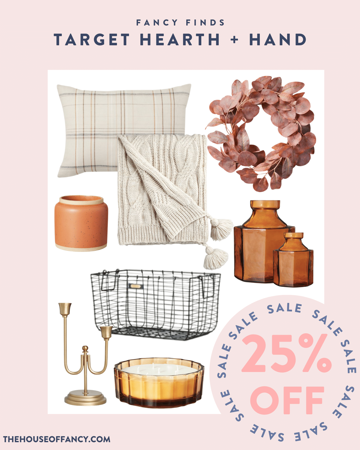 Fancy Finds from Target's Hearth & Hand Collection. On sale now for 25% off.