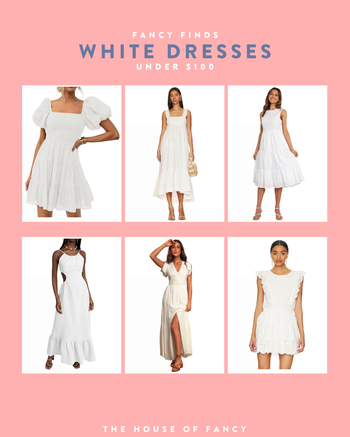 Must Have White Dresses - House of Fancy